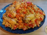 Riz au légumes et poulet