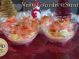 Verrines Concombre & Saumon fumé