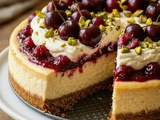 Cheesecake aux cerises ultra crémeux, cuisson au four