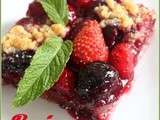 Crumble Cerises Fraises inversé