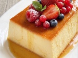 Flan renversé au lait végétal et caramel