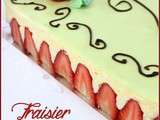 Gateau anniversaire fraisier framboisier