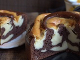 Gâteau marbré chocolat au flan pâtissier