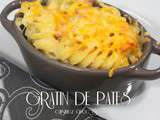 Gratin de pates aux lardons recette cremeuse