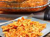 One Pot Pasta de farfalles en sauce tomate