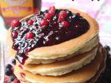 Pancakes a l’ancienne aux fruits rouges