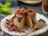 Panna cotta chocolat café : Dessert italien