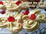 Sables au citron de Martha Stewart