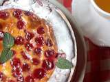 Tarte aux griottes et framboises surgelées