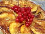 Tarte aux peches amandes pistaches