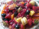 Tarte génoise aux fruits frais