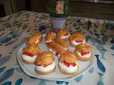 Choux chantilly, fraises