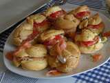 Gougères farcies au saumon fumé