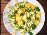 Carpaccio de courgette (recette d'un cuisinier nomade)