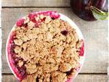 Crumbles aux prunes rouges (recette Dexterienne nº2)