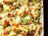 Gratin de chou-fleur et chou romaesco