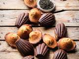 Madeleines Earl Grey et chocolat