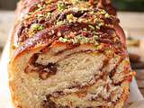 Notre babka à la pâte à tartiner