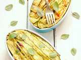 Presque lasagnes courgettes/tomates/feta