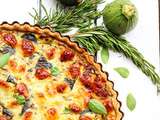 Quiche au courgettes et aux herbes