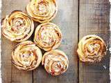 Roses feuilletées aux pommes (recette à la mode dédiée à Françoise)