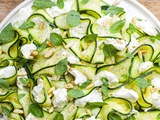 Salade courgette et mozzarella