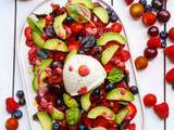 Salade de tomates aux fruits rouges