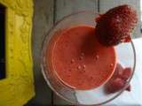 Smoothie aux fraises