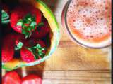 Smoothie melon et fraise