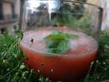 Soupe de melon et pastèque