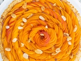 Tarte abricots et rhubarbe