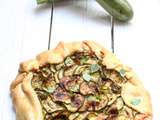 Tarte rustique aux courgettes