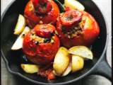 Tomates farcies aux pâtes fregola