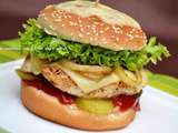 Burger au poulet et fromage Leerdammer