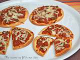 Petites pizzas à la puttanesca