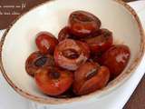 Prunes rouges confites au vinaigre balsamique