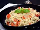 Risotto aux tomates, basilic et parmesan... tout simplement