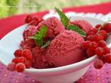 Sorbet aux groseilles rouges {recette facile avec ou sans sorbetière}