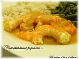 Crevettes sauce piquante