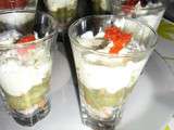 Mousse d'avocat et saumon