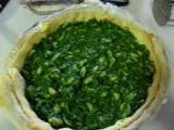 Quiche de grenouille creme de persil