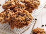 Cookies croustillants aux flocons d’avoine, noisettes et pépites de chocolat