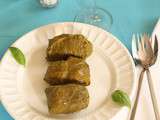 Dolmas (feuilles de vignes farcies à la grecque)