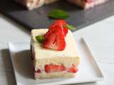 Entremets fraises & mascarpone