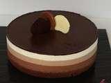 Entremets trois chocolats