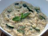 Risotto crémeux aux courgettes