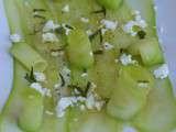 Salade de courgettes feta & menthe