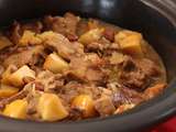 Tajine d’agneau aux pommes et raisins secs