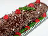 Bûche choco-framboises