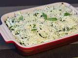 Gratin de ravioles aux courgettes